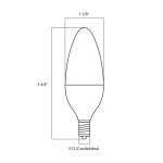 Satco S8952 4.5 Watt (40 Watt Equivalent) Clear Warm White LED Light Bulb with Candelabra Base - 120V (B11) Satco S8952 4.5 Watt (40 Watt Equivalent) Clear Warm White LED Light Bulb with Candelabra Base - 120V (B11)