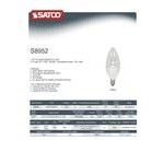 Satco S8952 4.5 Watt (40 Watt Equivalent) Clear Warm White LED Light Bulb with Candelabra Base - 120V (B11) Satco S8952 4.5 Watt (40 Watt Equivalent) Clear Warm White LED Light Bulb with Candelabra Base - 120V (B11)
