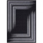 Abani Parker Collection 2' x 5' Cream / Black Modern Diamond Checkered Area Rug Abani Parker Collection 2' x 5' Cream / Black Modern Diamond Checkered Area Rug