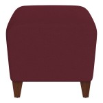 Lesro Ravenna Open House Wine Fabric Bench with Walnut Wood Legs Lesro Ravenna Open House Wine Fabric Bench with Walnut Wood Legs