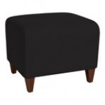 Lesro Ravenna Open House Wine Fabric Bench with Walnut Wood Legs Lesro Ravenna Open House Wine Fabric Bench with Walnut Wood Legs