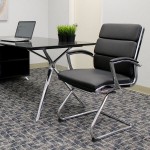Boss B9479-BK Black CaressoftPlus Executive Guest Chair