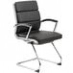 Boss B9479-BK Black CaressoftPlus Executive Guest Chair