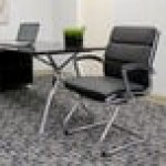 Boss B9479-BK Black CaressoftPlus Executive Guest Chair