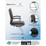 Boss B9479-BK Black CaressoftPlus Executive Guest Chair