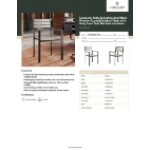 Lancaster Table & Seating Axel Black Powder-Coated Outdoor Chair with Gray Faux Teak Slat Seat and Arms Lancaster Table & Seating Axel Black Powder-Coated Outdoor Chair with Gray Faux Teak Slat Seat and Arms