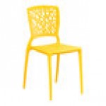 Lancaster Table & Seating Rio Sunshine Yellow Resin Side Chair Lancaster Table & Seating Rio Sunshine Yellow Resin Side Chair