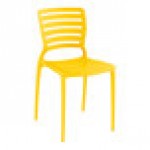 Lancaster Table & Seating Rio Sunshine Yellow Resin Side Chair Lancaster Table & Seating Rio Sunshine Yellow Resin Side Chair