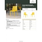 Lancaster Table & Seating Rio Sunshine Yellow Resin Side Chair Lancaster Table & Seating Rio Sunshine Yellow Resin Side Chair