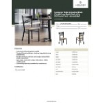 Lancaster Table & Seating Black Finish Cross Back Chair with Driftwood Seat - Assembled
