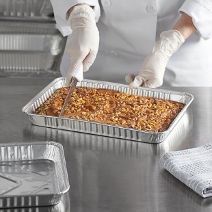 Baker's Lane 1/4 Sheet Foil Cake Pan - 25/Pack Baker's Lane 1/4 Sheet Foil Cake Pan - 25/Pack