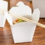 Fold-Pak 16MWWHITEM 16 oz. White Microwavable Paper Take-Out Container - 450/Case