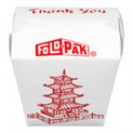 Fold-Pak 16MWWHITEM 16 oz. White Microwavable Paper Take-Out Container - 450/Case