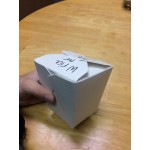 Fold-Pak 16MWWHITEM 16 oz. White Microwavable Paper Take-Out Container - 450/Case