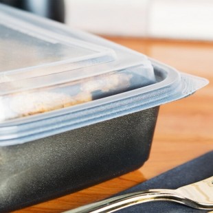 Genpak FPR922 Smart-Set Pro Clear Plastic Rectangular Microwaveable Lid - 300/Case Genpak FPR922 Smart-Set Pro Clear Plastic Rectangular Microwaveable Lid - 300/Case