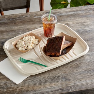 World Centric Compostable Fiber Serving Tray 14