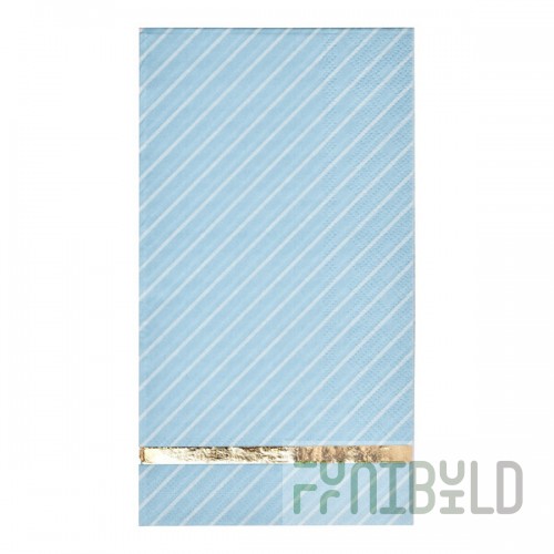 Sophistiplate Everyday Sky Blue Paper Guest Towel - 240/Case
