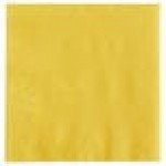 Choice Sunny Yellow 2-Ply Beverage / Cocktail Napkin - 1,000/Case