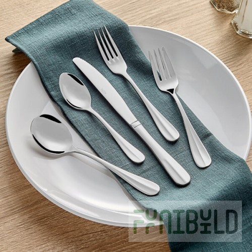 Acopa Benson 18/0 Stainless Steel Heavy Weight Flatware 5 Piece Set - Sample