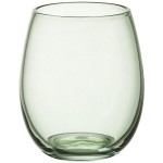 Acopa Pangea 15 oz. Green Stemless Wine Glass - Sample