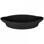 RAK Porcelain Chef's Fusion 11 oz. Volcano Black Porcelain Frying Pan - 6/Case