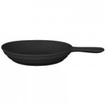 RAK Porcelain Chef's Fusion 11 oz. Volcano Black Porcelain Frying Pan - 6/Case