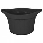 RAK Porcelain Chef's Fusion 11 oz. Volcano Black Porcelain Frying Pan - 6/Case