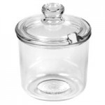 Vollrath 528J-13 Dripcut® 8 oz. Clear Polycarbonate Condiment Jar