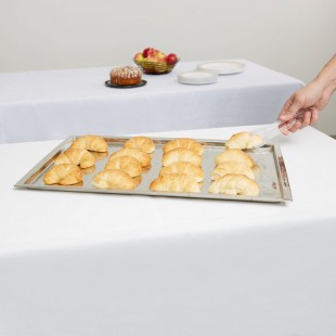 TableCraft RPD2415 Remington Rectangular Stainless Steel Tray - 23 1/4