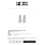 Front of the House Bevel 3 oz. Brushed Stainless Steel Salt & Pepper Shaker Set - 6/Case