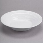 Tuxton GDP-060 TuxTrendz Sandbar 1.5 oz. Bright White China Oil Dish - 24/Case