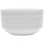 Tuxton GDP-060 TuxTrendz Sandbar 1.5 oz. Bright White China Oil Dish - 24/Case