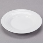 Tuxton GDP-060 TuxTrendz Sandbar 1.5 oz. Bright White China Oil Dish - 24/Case