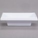 Tuxton GDP-060 TuxTrendz Sandbar 1.5 oz. Bright White China Oil Dish - 24/Case