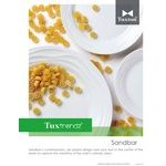 Tuxton GDP-060 TuxTrendz Sandbar 1.5 oz. Bright White China Oil Dish - 24/Case