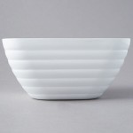 Vollrath 4763250 Double Wall Square Beehive 1.8 Qt. Serving Bowl - Pearl White