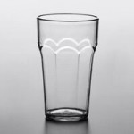 Choice 16 oz. Clear Plastic Paneled Tumbler - 12/Pack Choice 16 oz. Clear Plastic Paneled Tumbler - 12/Pack