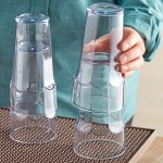 Choice 16 oz. Clear Plastic Paneled Tumbler - 12/Pack Choice 16 oz. Clear Plastic Paneled Tumbler - 12/Pack