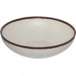 GET B-320-DVG Pottery Market 4 Qt. Glazed Gray Melamine Bowl with White Trim - 3/Case GET B-320-DVG Pottery Market 4 Qt. Glazed Gray Melamine Bowl with White Trim - 3/Case