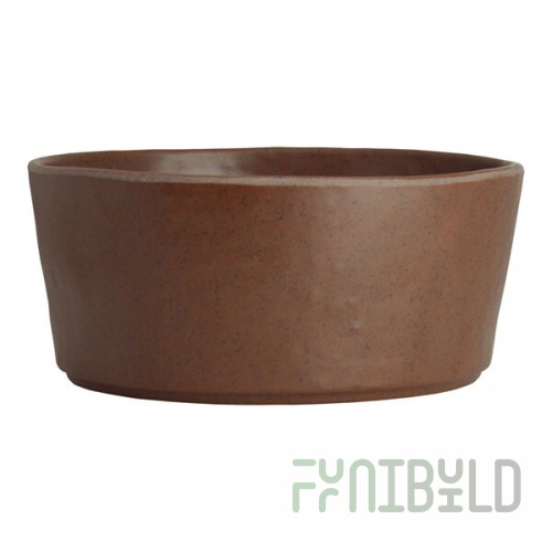 Creations Cali from Steelite International 17.5 oz. Redwood Melamine Round Bowl - 12/Pack