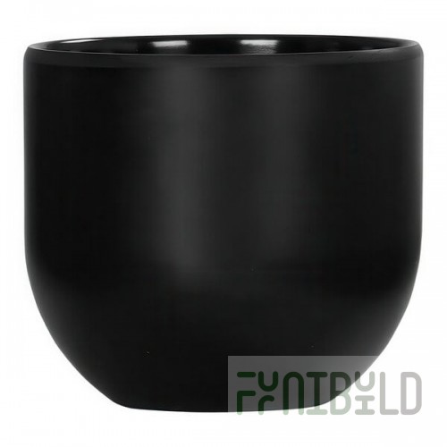 Cal-Mil Oslo 16 oz. Black Round Melamine Bowl