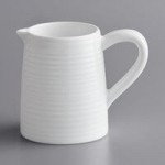 TableCraft Pulito 14 oz. White Embossed Wide Rim Melamine Pasta Bowl