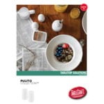 TableCraft Pulito 14 oz. White Embossed Wide Rim Melamine Pasta Bowl
