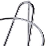 Cal-Mil C1223-8 Iron Chrome Three Tier Round Bowl Stand - 8 Cal-Mil C1223-8 Iron Chrome Three Tier Round Bowl Stand - 8
