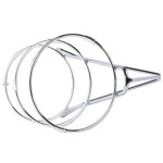 Cal-Mil C1223-8 Iron Chrome Three Tier Round Bowl Stand - 8 Cal-Mil C1223-8 Iron Chrome Three Tier Round Bowl Stand - 8
