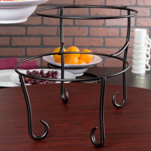 American Metalcraft TLSP1219 Ironworks Two-Tier Round Display Stand with Curled Feet American Metalcraft TLSP1219 Ironworks Two-Tier Round Display Stand with Curled Feet