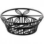 American Metalcraft TLSP1219 Ironworks Two-Tier Round Display Stand with Curled Feet