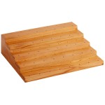 Acopa Mesa 75 Hole Dark Brown Wood Skewer / Cake Pop Holder