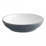 Acopa Embers 32 oz. Midnight Blue Matte Stoneware Pasta Bowl - 12/Case