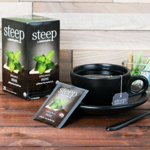 Steep By Bigelow Organic Mint Herbal Tea Bags - 20/Box Steep By Bigelow Organic Mint Herbal Tea Bags - 20/Box